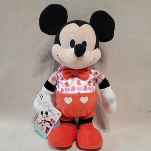 Mickey Mouse Side Stepper Plush Disney Valentine's Day Sweetheart Toy